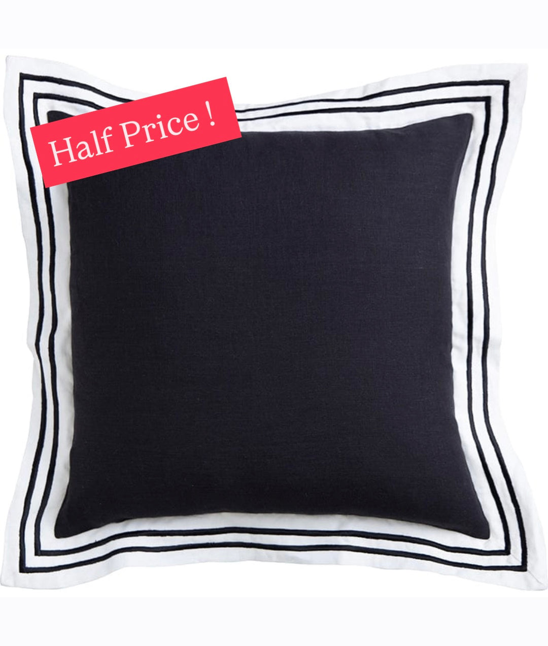 Linen Milano Black Cushion