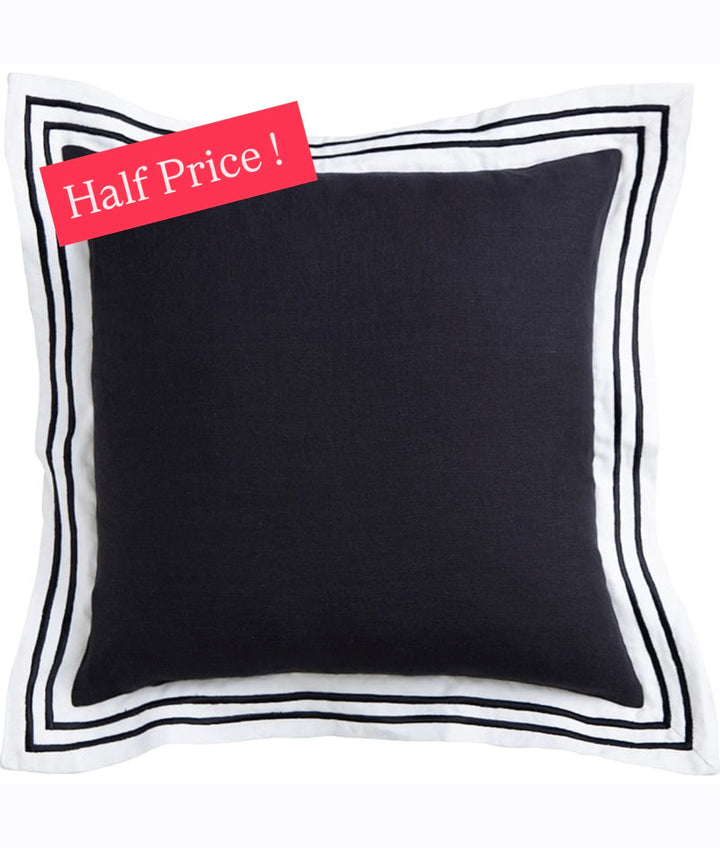 Linen Milano Black Cushion