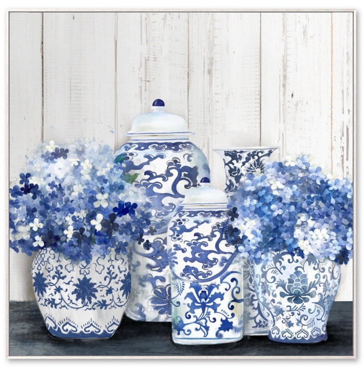 Hampton Blue & White Canvas Set of 2
