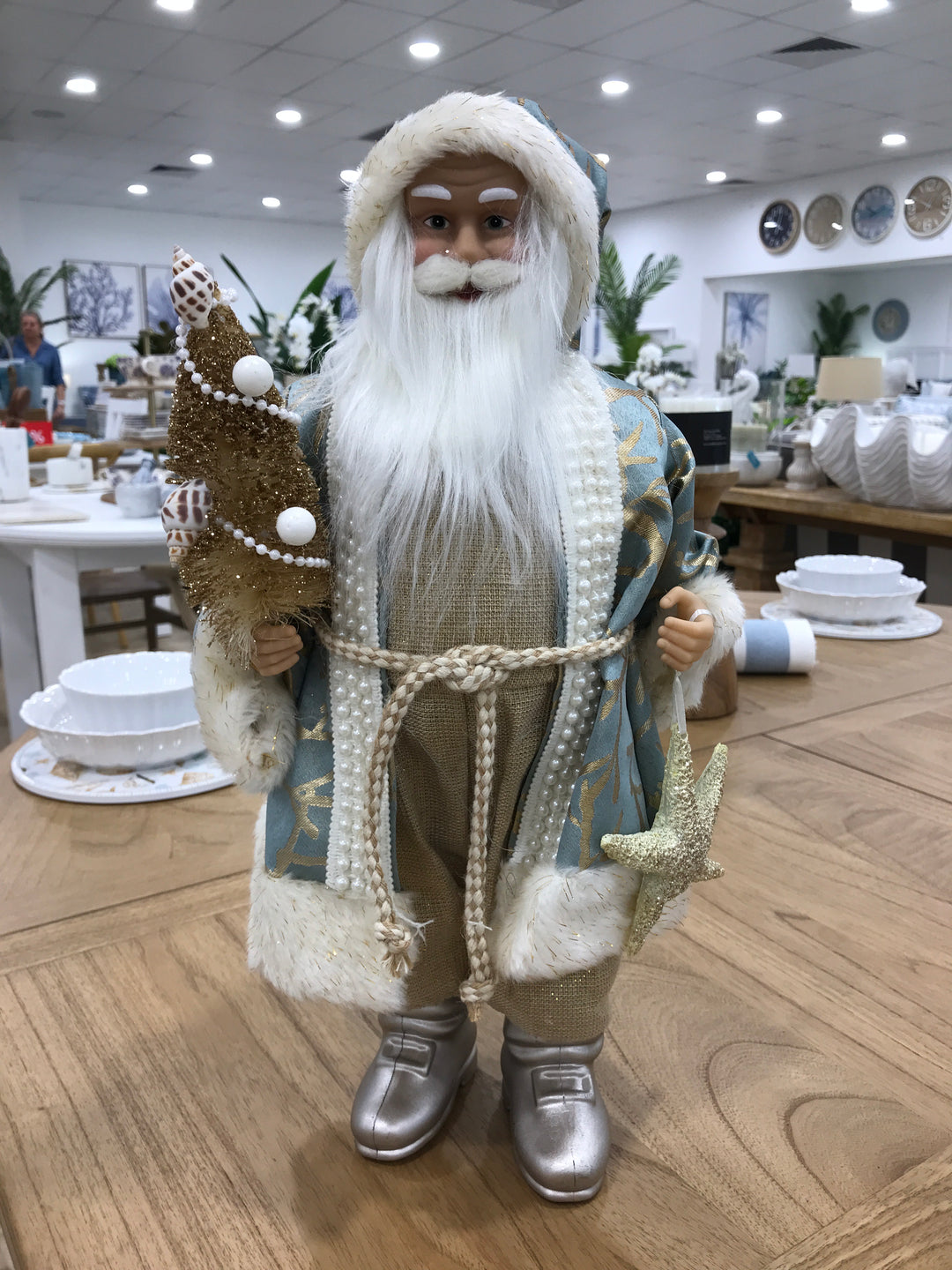 Santa Gold Silver with Star