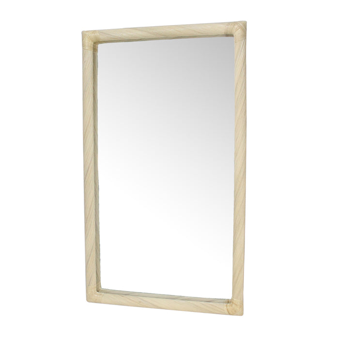 Trainor Bamboo Wrap Mirror Rect Large