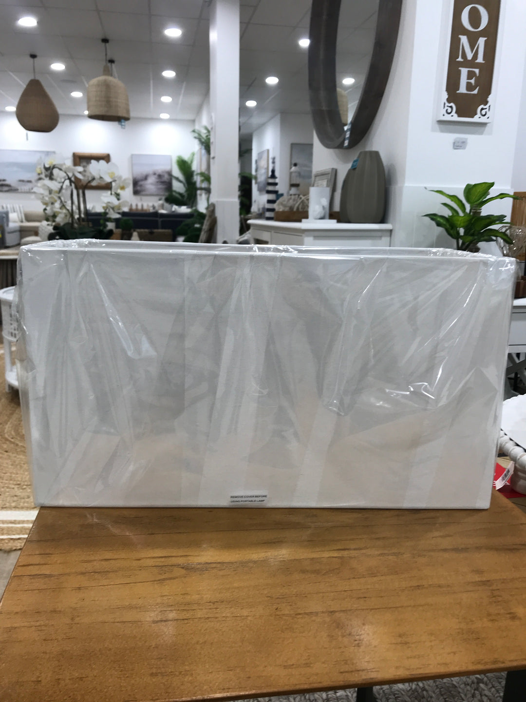White Linen Rectangle Table Cloth