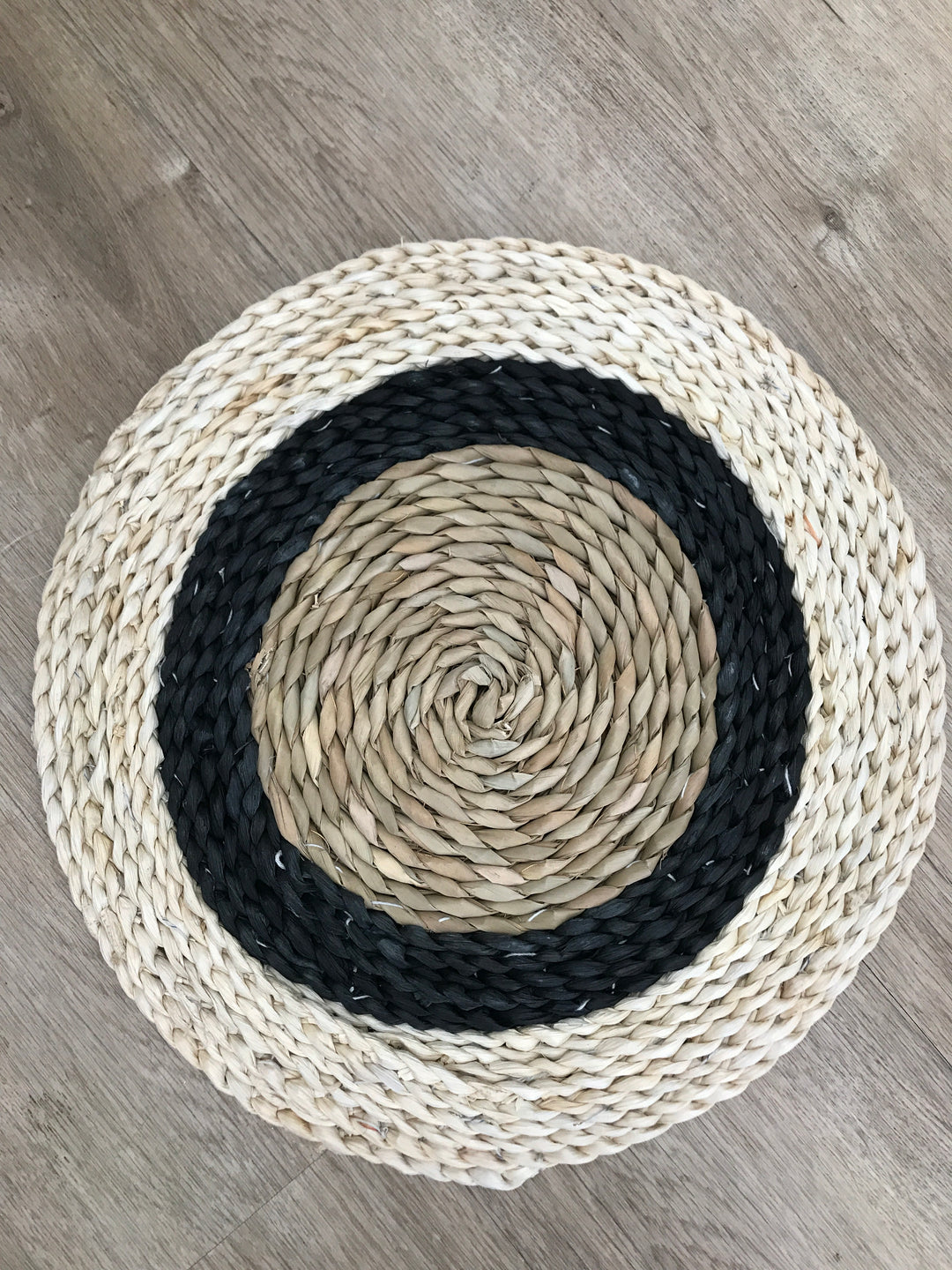 Sea grass Placemat Black/Beige