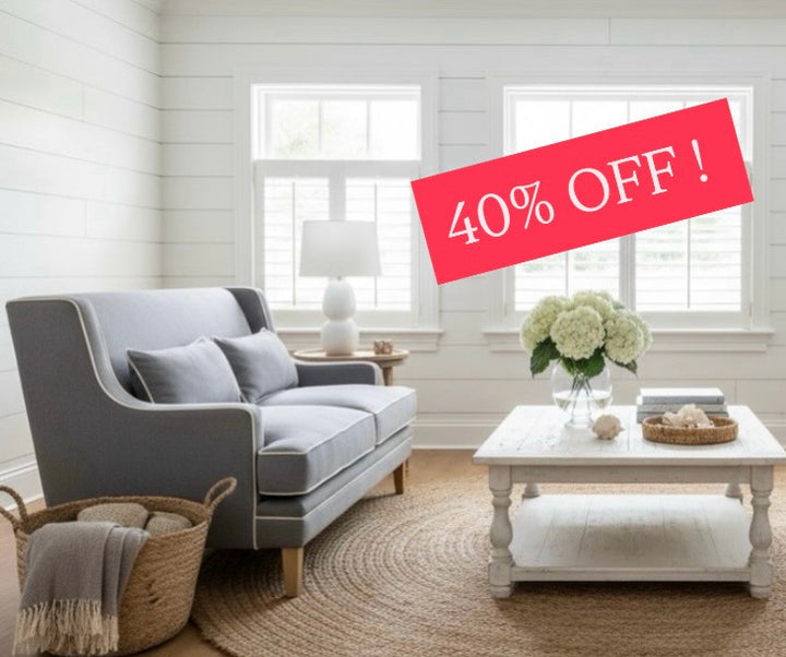 Bondi Hamptons Grey 2 Seater Sofa