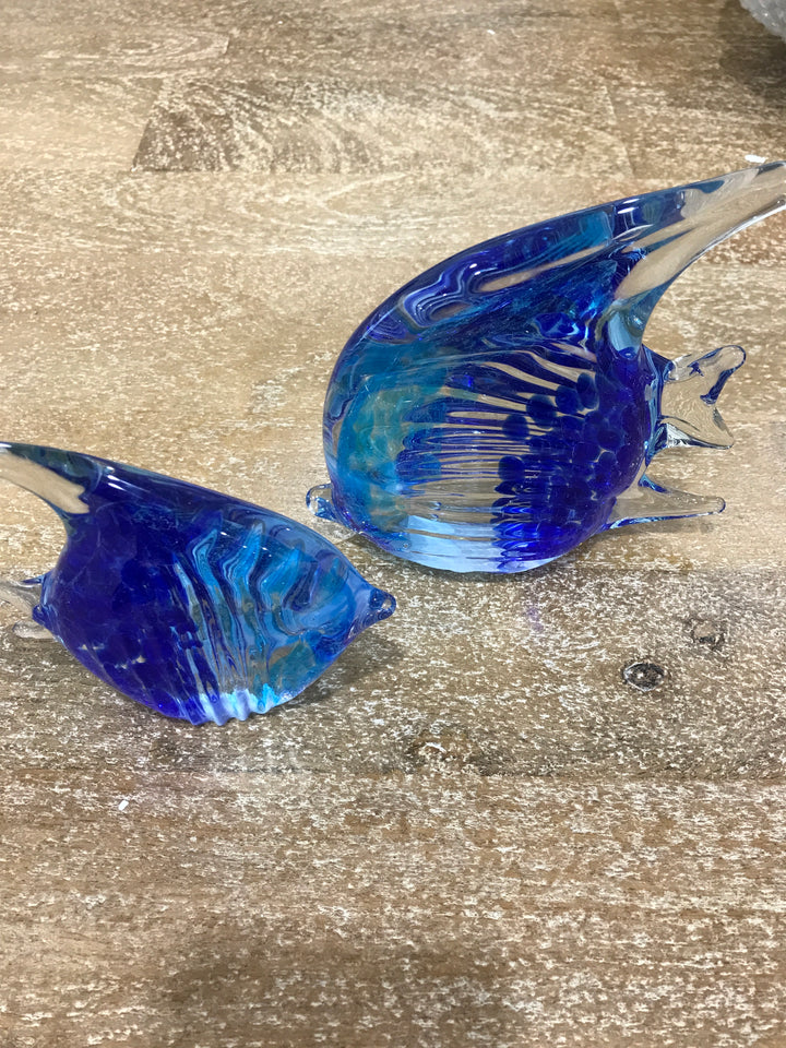 Una Glass Fish Blue Strip Short