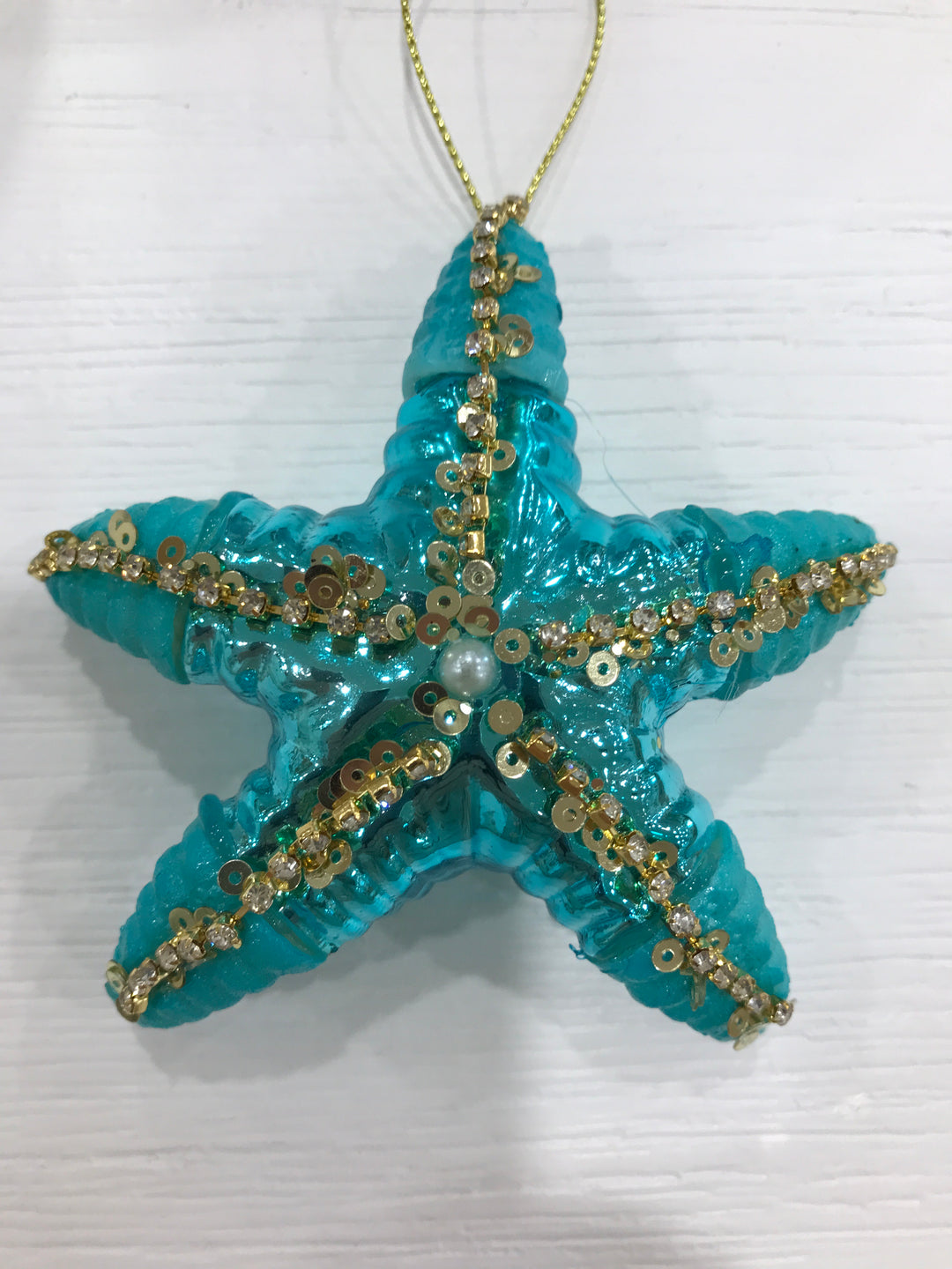 Glass Teal Starfish Dec