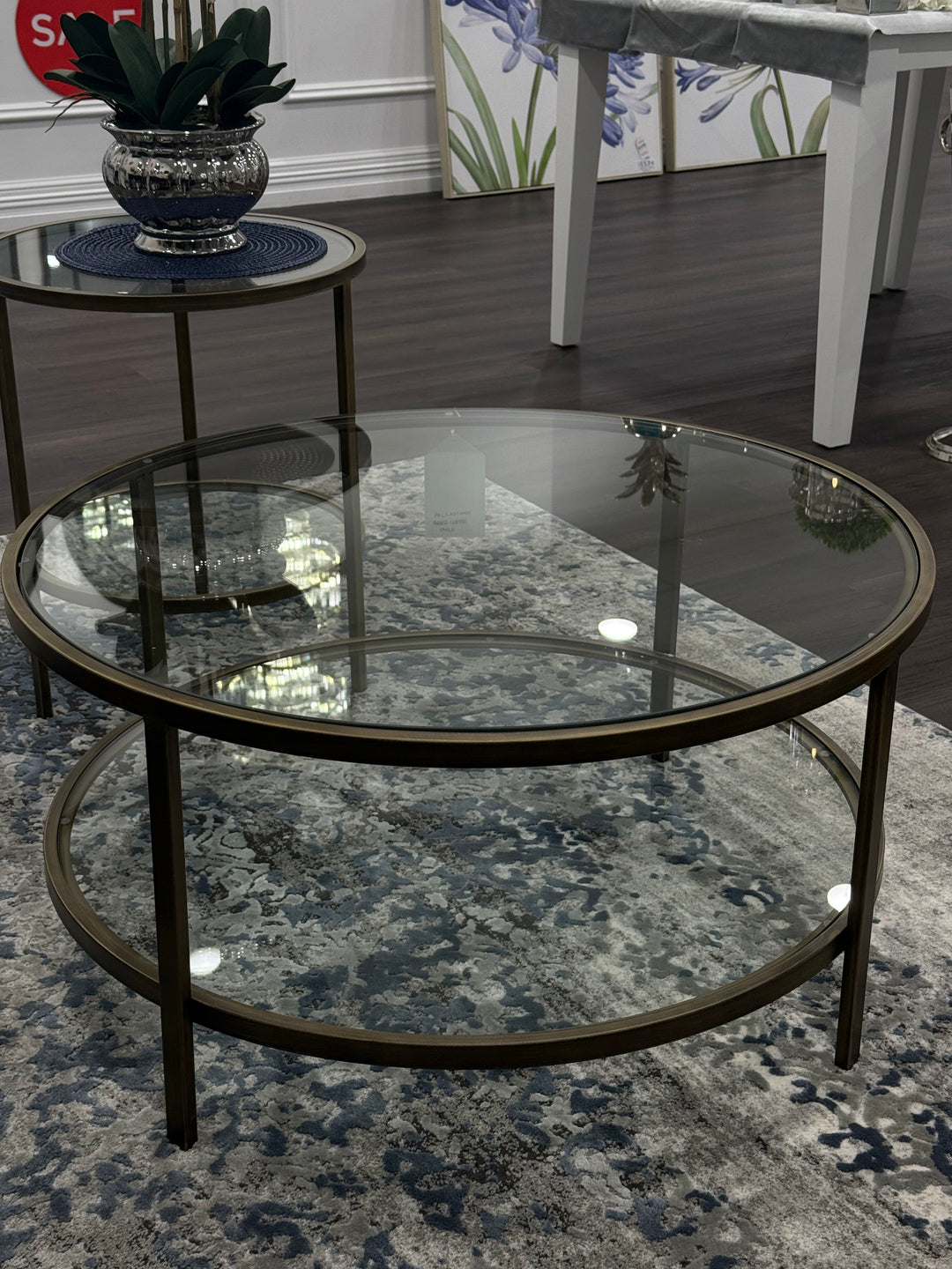 Palladium Brass Coffee Table