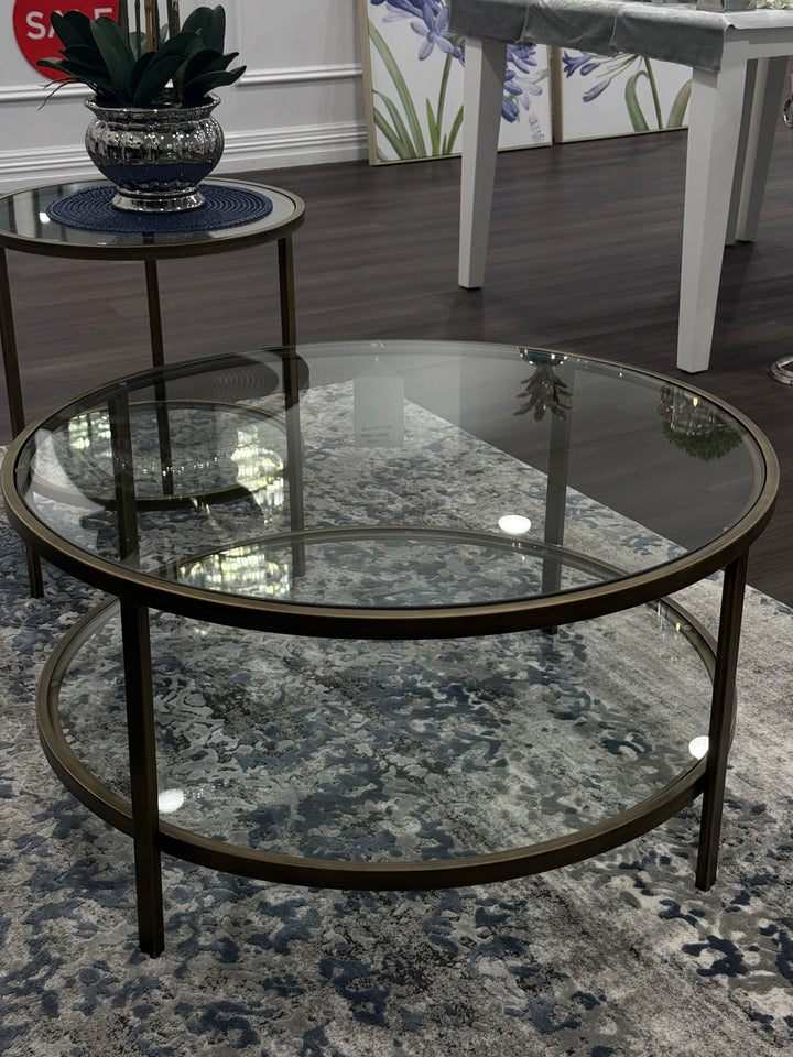 Palladium Brass Coffee Table