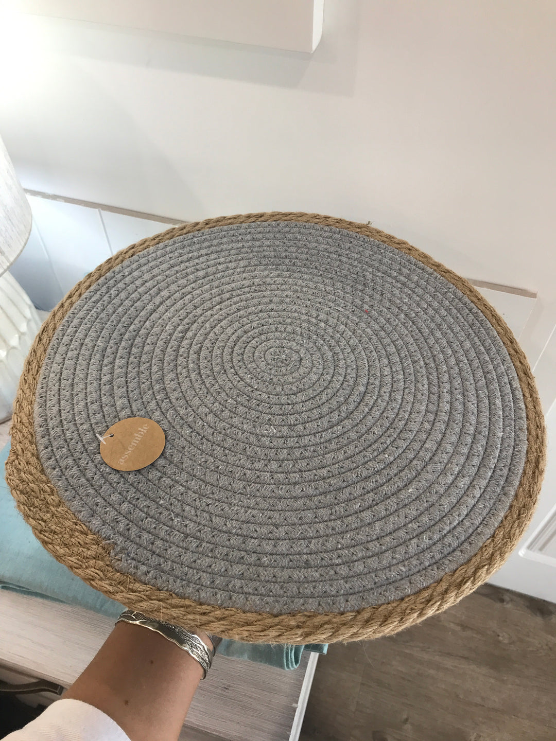Harris Cotton/jute Placemat Grey