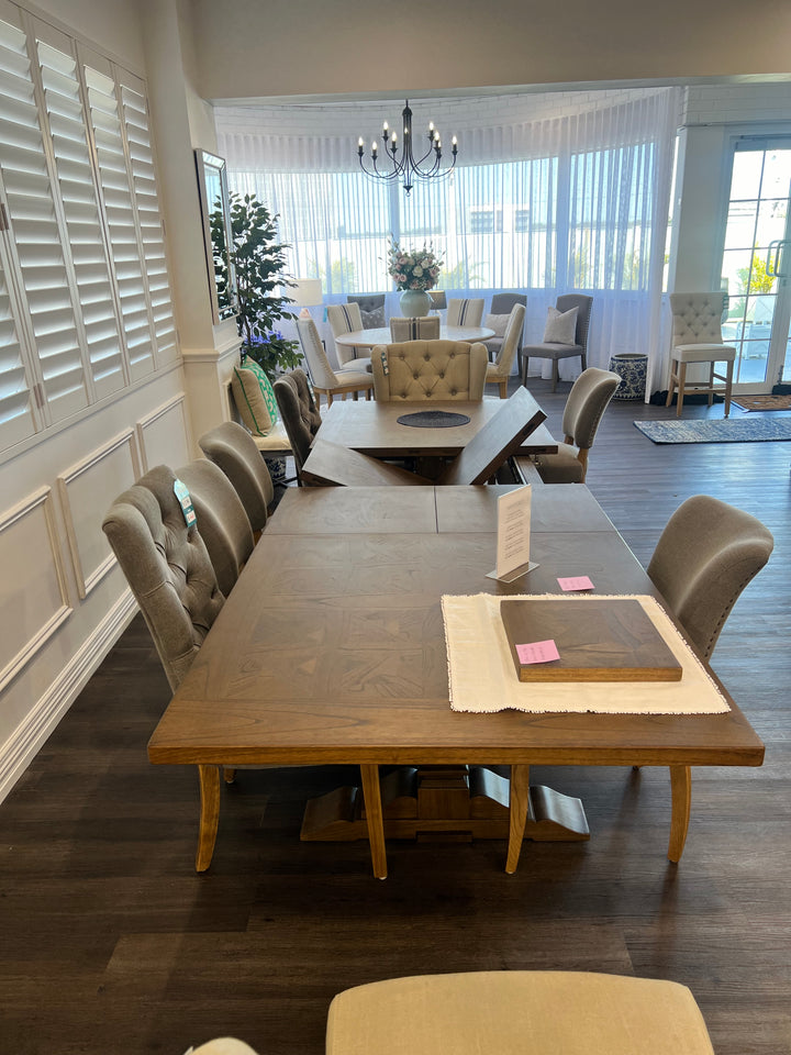 Nantucket Extendable Dining Table 210cm to 310cm Rustic Brown