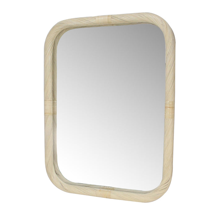 Trainor Bamboo Wrap Mirror Rect Small