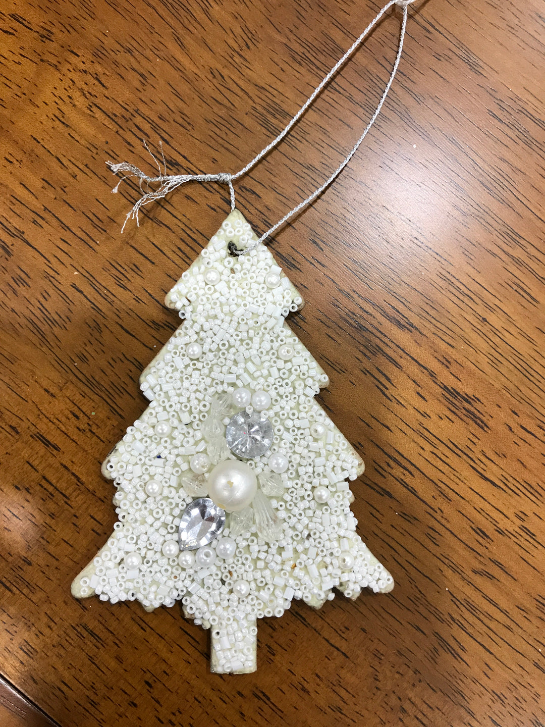 Beaded Tree Hang w/Pear Poly