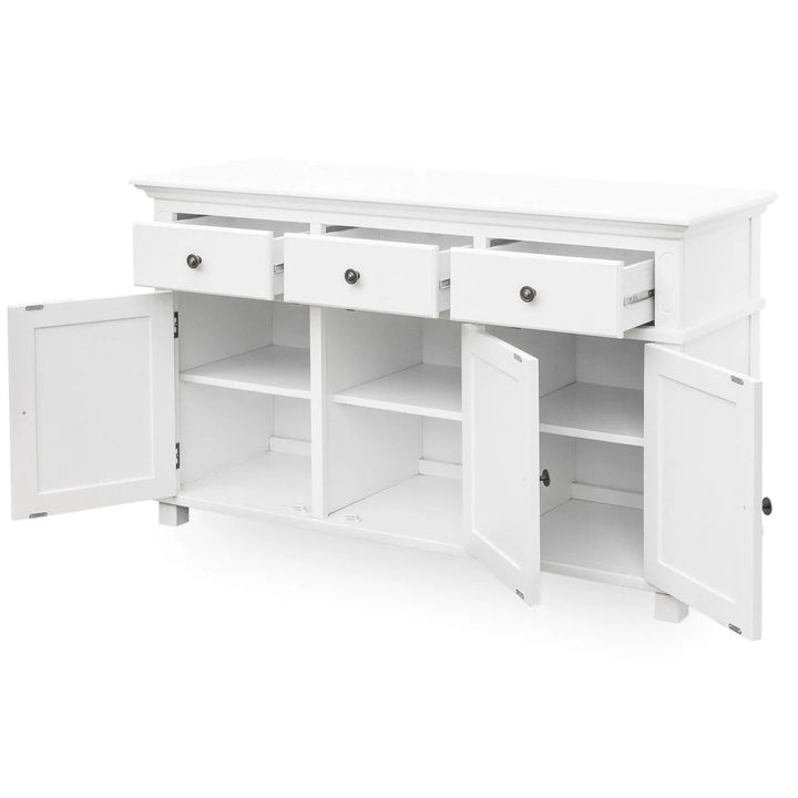 Sorrento Hamptons 3 Drawer Buffet White FLOORSTOCK