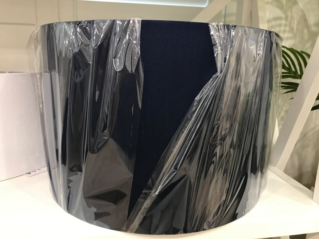 Navy Blue Linen Lamp Shade