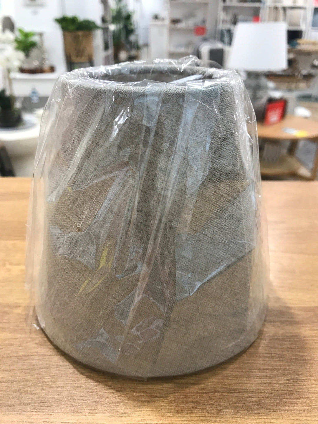 Linen Taper Lamp Shade XXXS Dark Natural