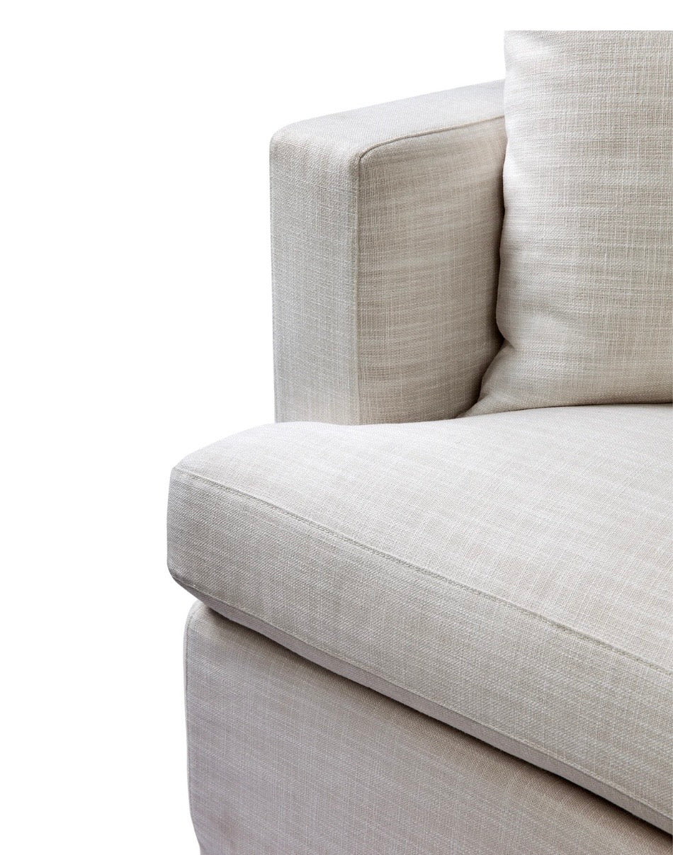 Manhattan 3 Seater Sofa Off White Linen