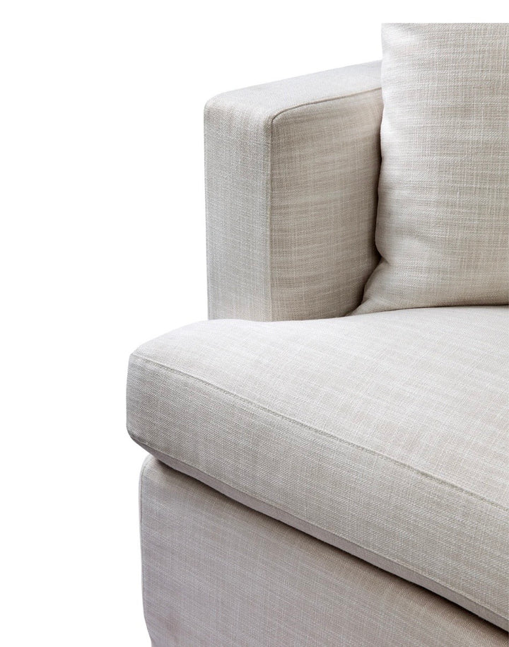 Manhattan 3 Seater Sofa Off White Linen