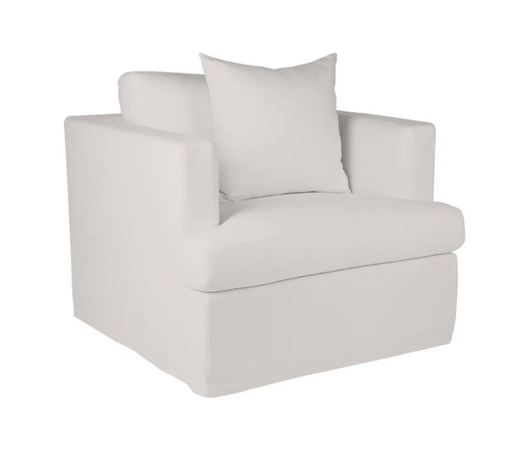 Manhattan Armchair Off White Linen