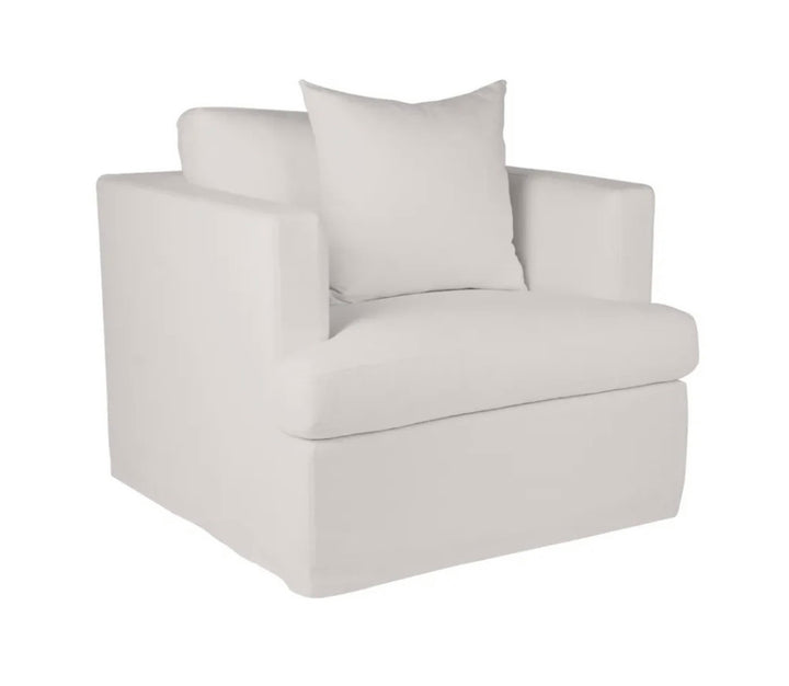 Manhattan Armchair Off White Linen