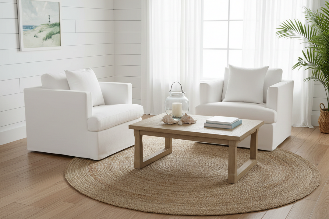 Manhattan Armchair Off White Linen
