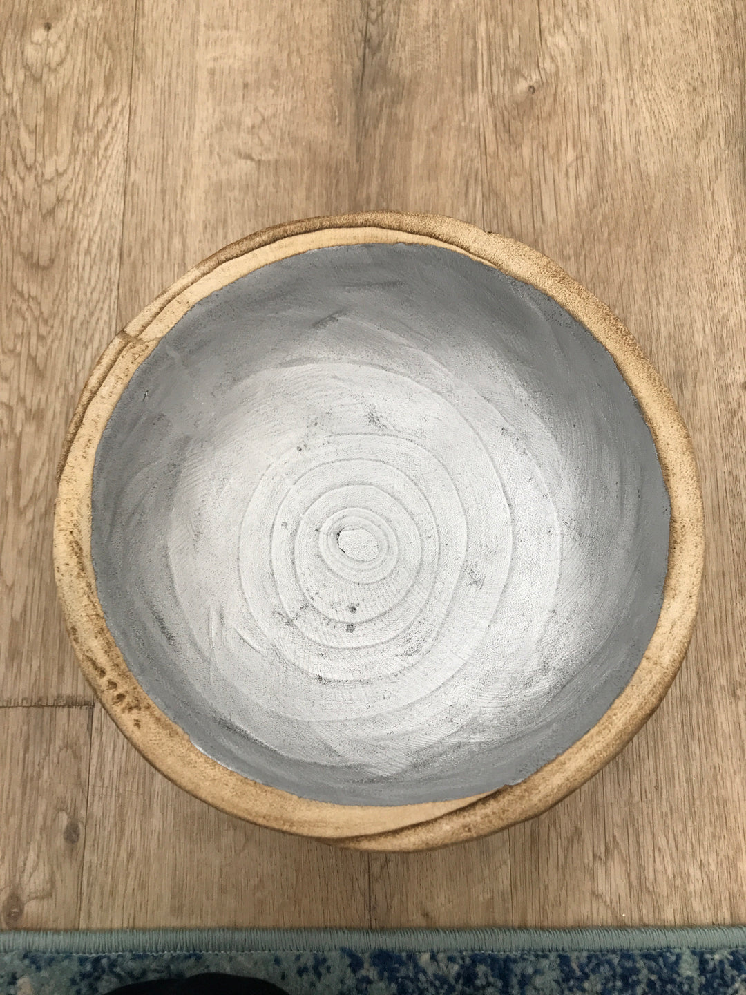 Mango wood tray silver