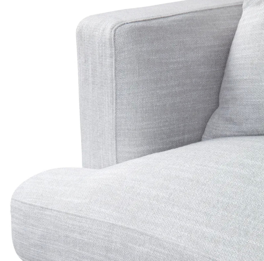 Manhattan 3 Seater Sofa Grey Linen