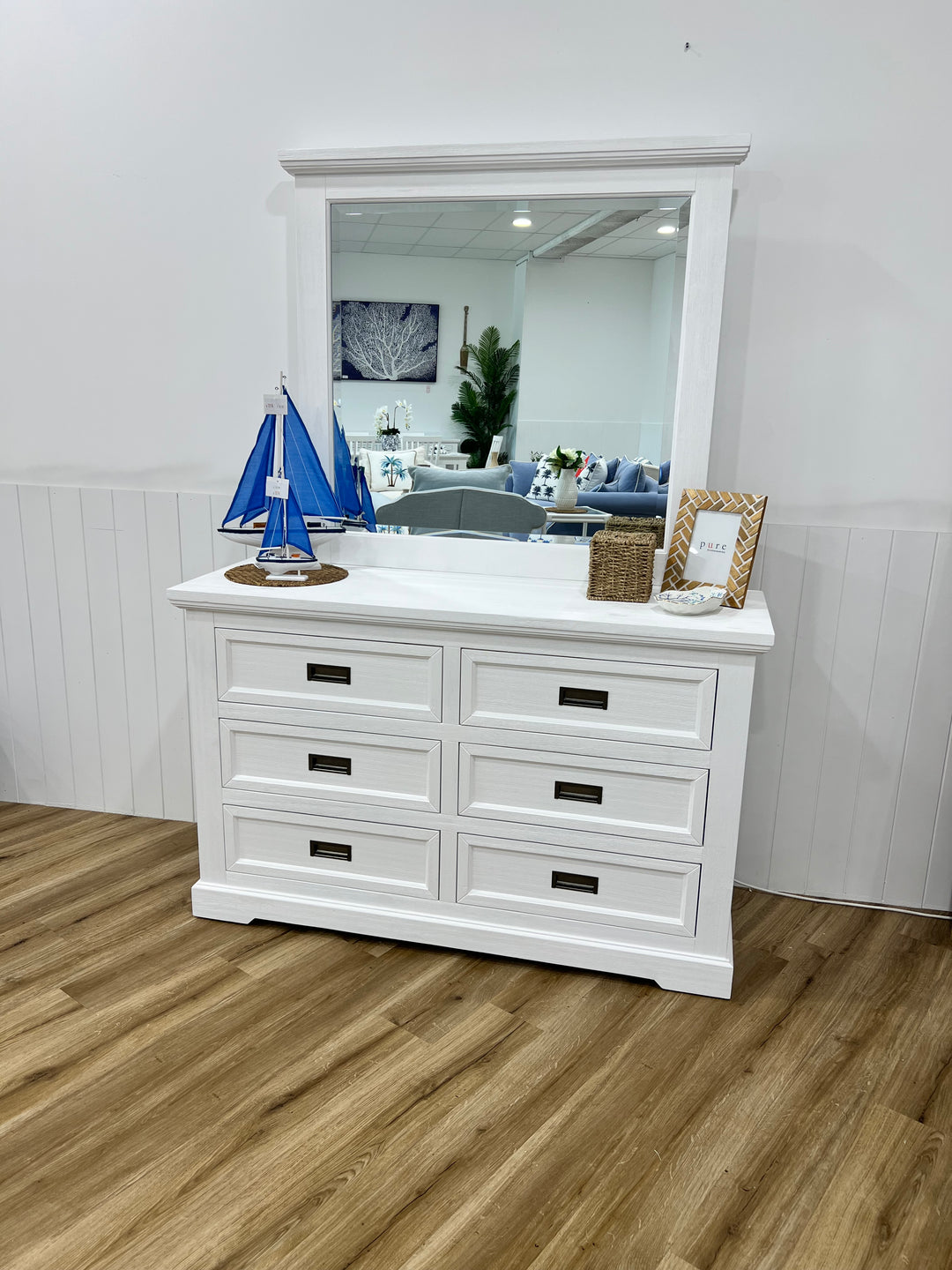 South Beach Dresser with Mirror