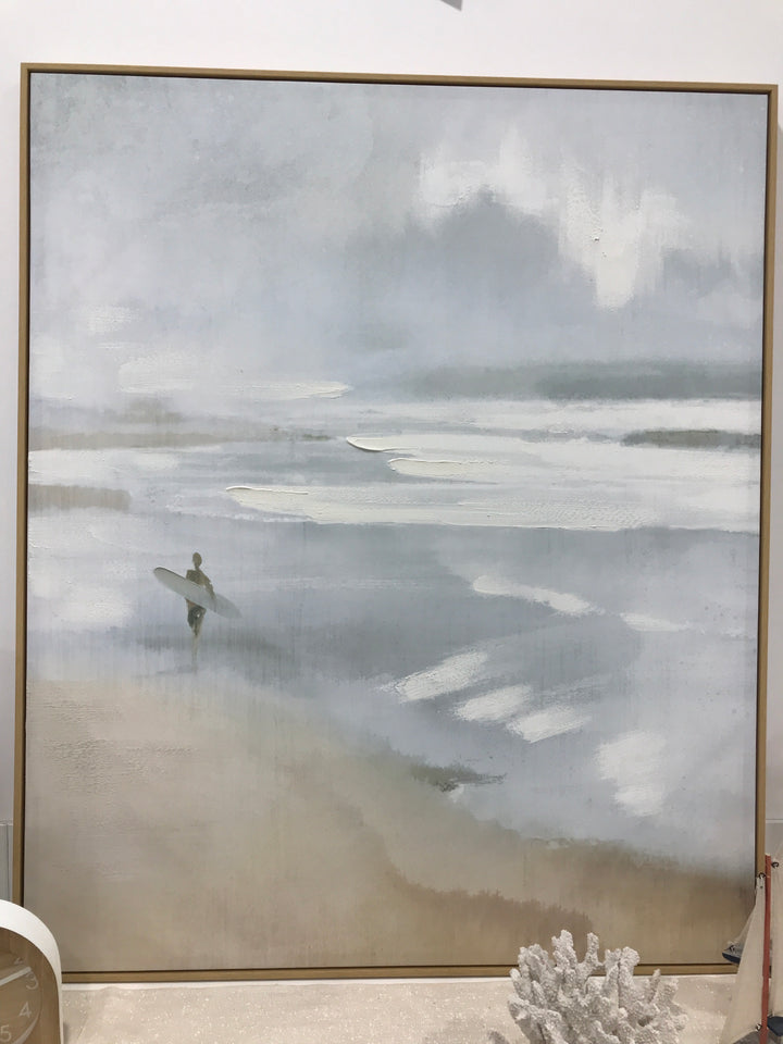 Angourie Natural Framed Oil Canvas