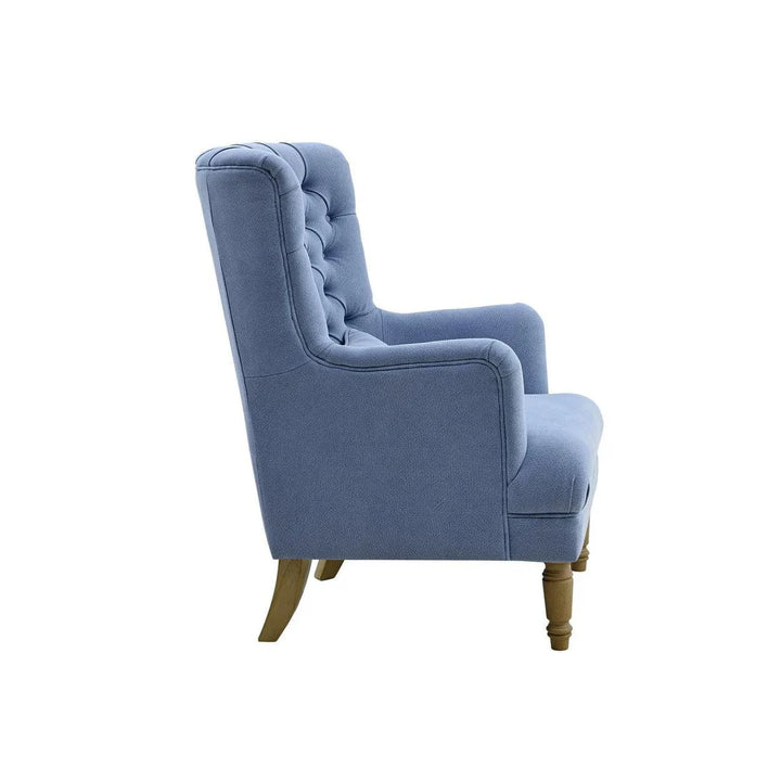Hampton Sky Blue Wingback Armchair