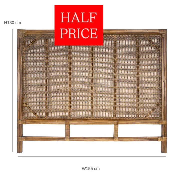 Cayman Rattan Queen Bedhead