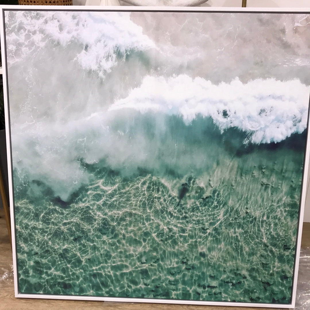 Framed Canvas Burgess Beach