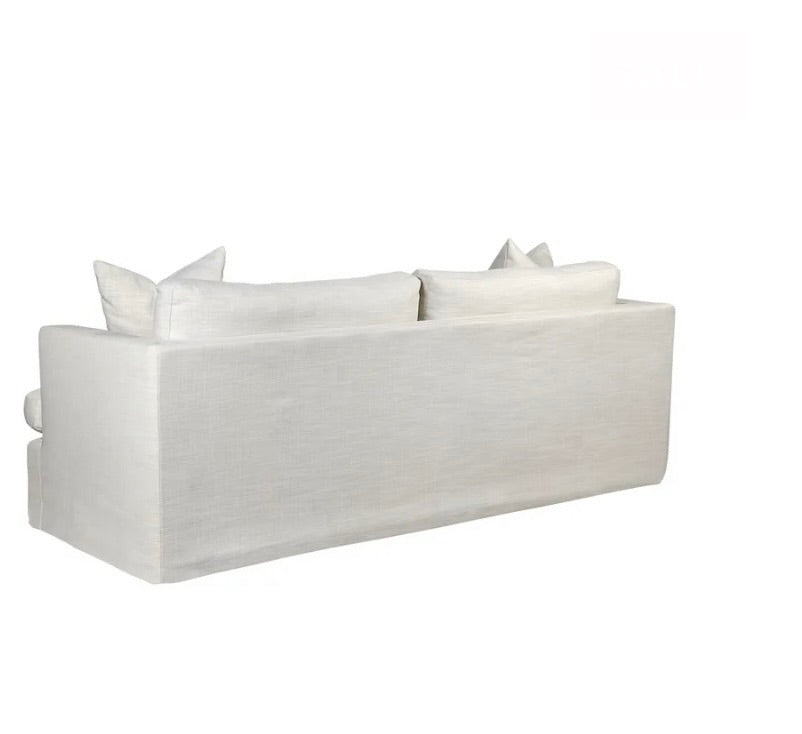 Manhattan 3 Seater Sofa Off White Linen