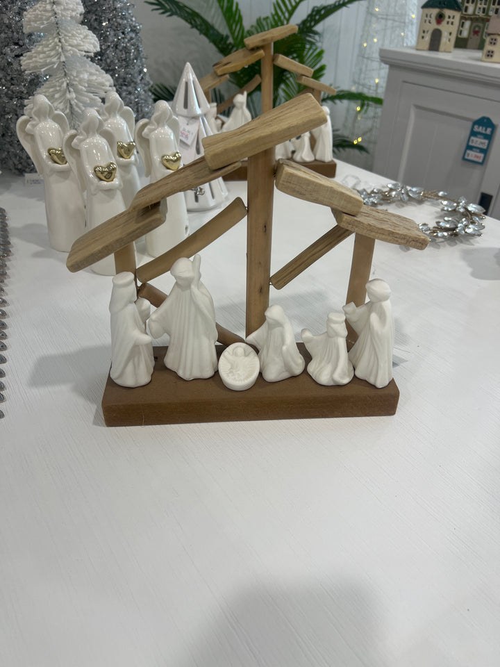 3 Wise Men Deco Wood/Ceramic