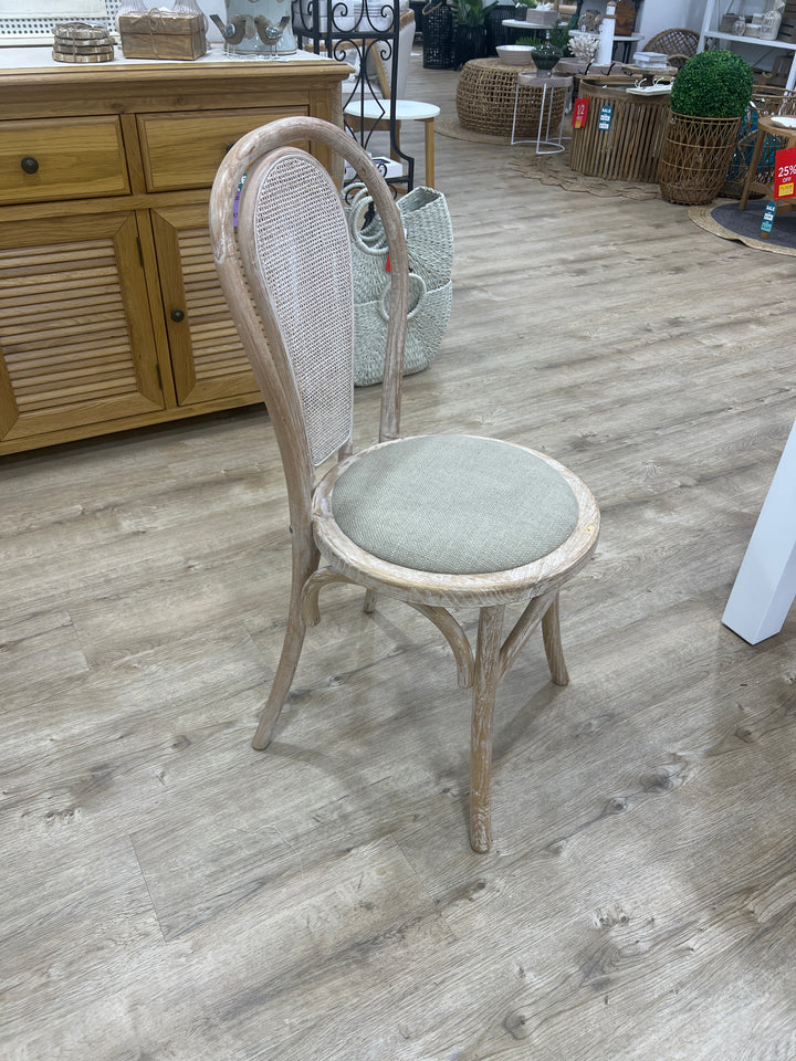 Rattan Back Dining Chair