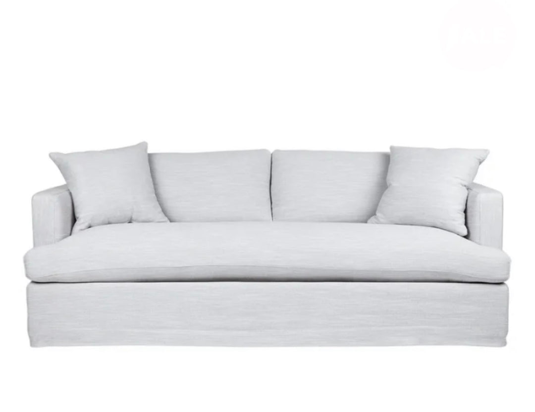 Manhattan 3 Seater Sofa Grey Linen