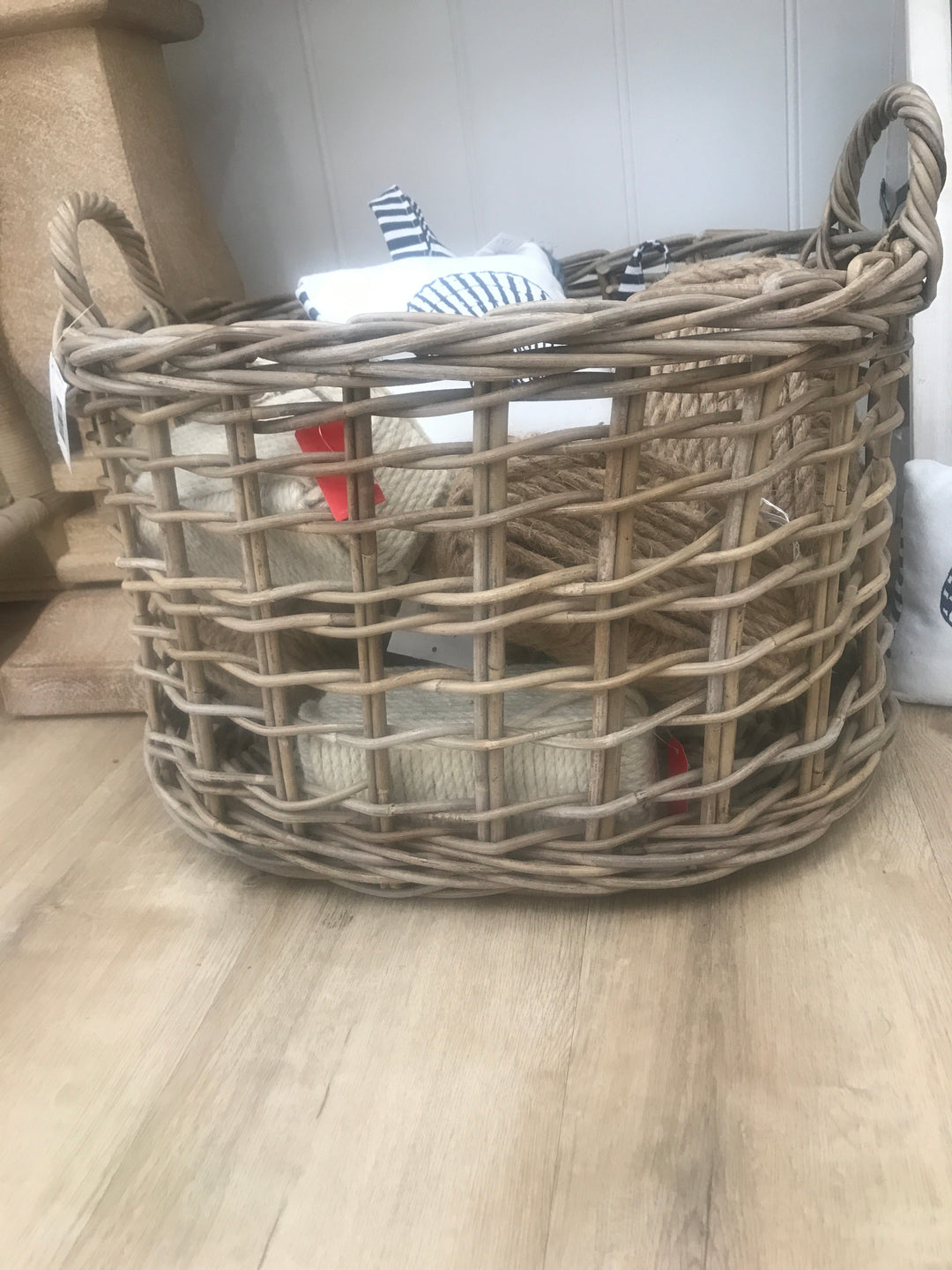 Washi rattan basket