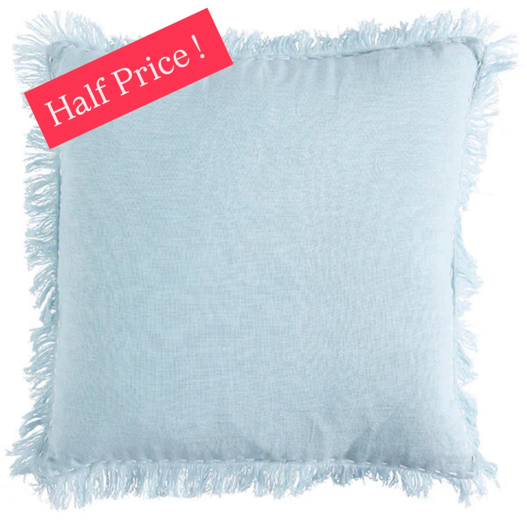 Linen Antibes Sky Blue Cushion