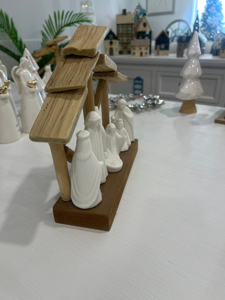 3 Wise Men Deco Wood/Ceramic
