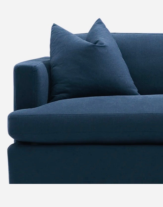 Manhattan 3 Seater Sofa Navy  Linen