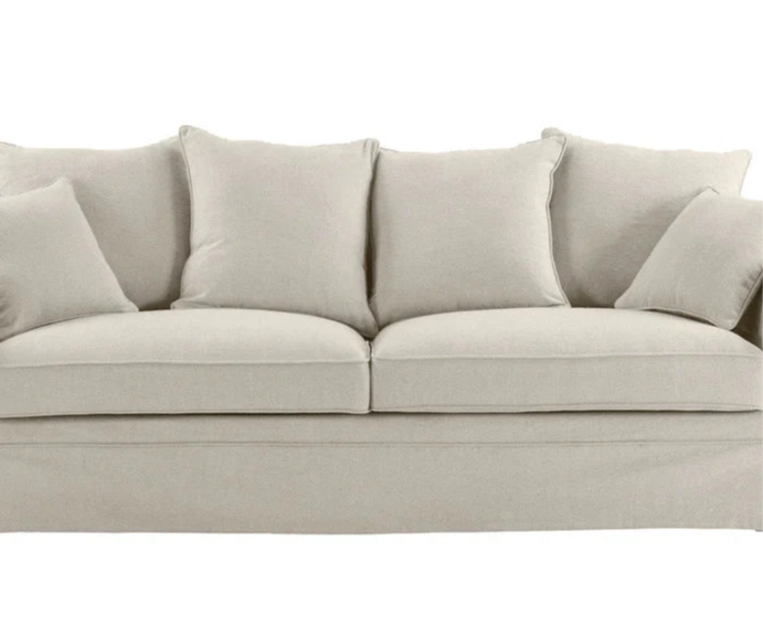 Ayla Hamptons 3 Seater Sofa Beige