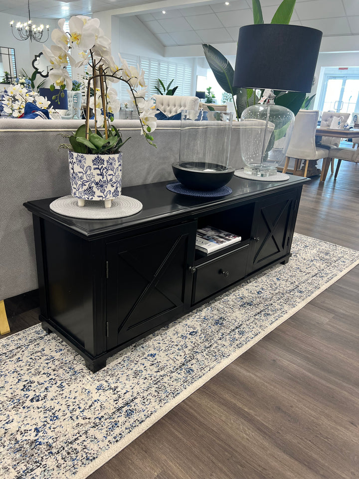 Sorrento Hampton Black TV Unit 170cm