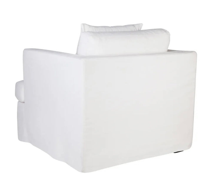 Manhattan Armchair White Linen