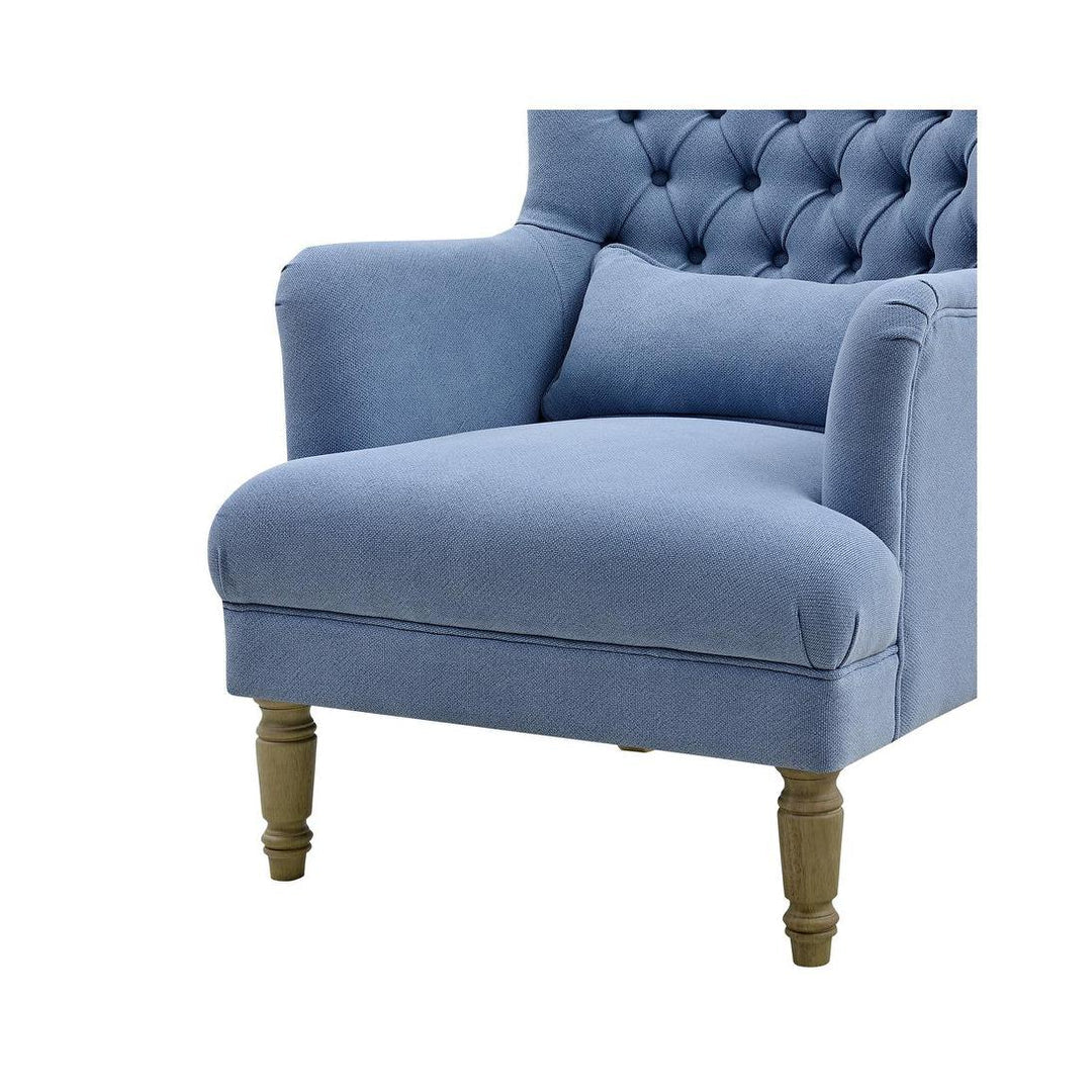 Hampton Sky Blue Wingback Armchair