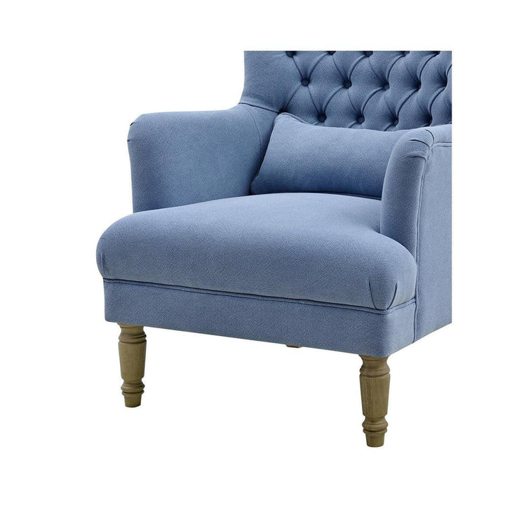 Hampton Sky Blue Wingback Armchair