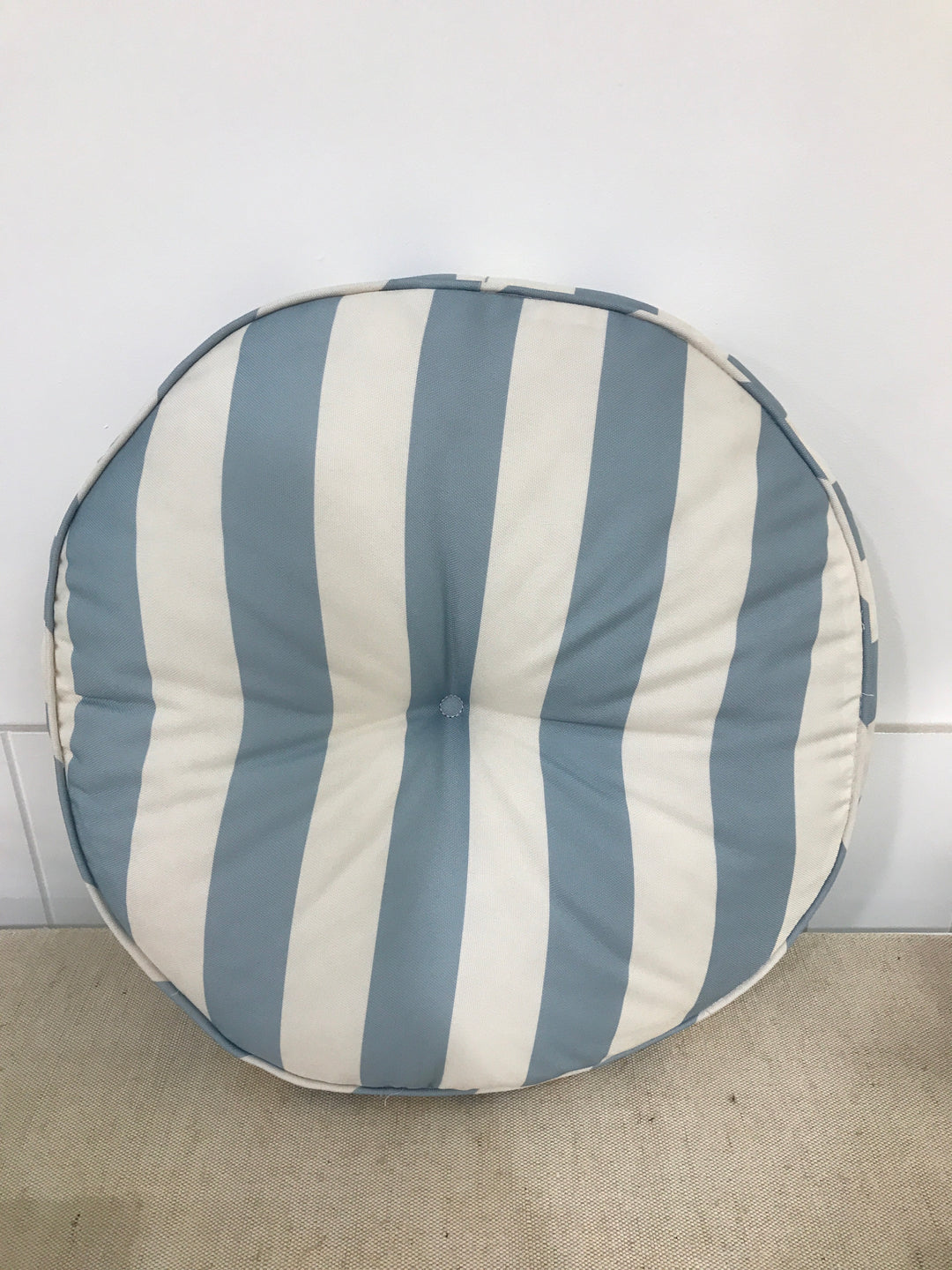 Strisce Alfresco Cushion 40cm Denim Round