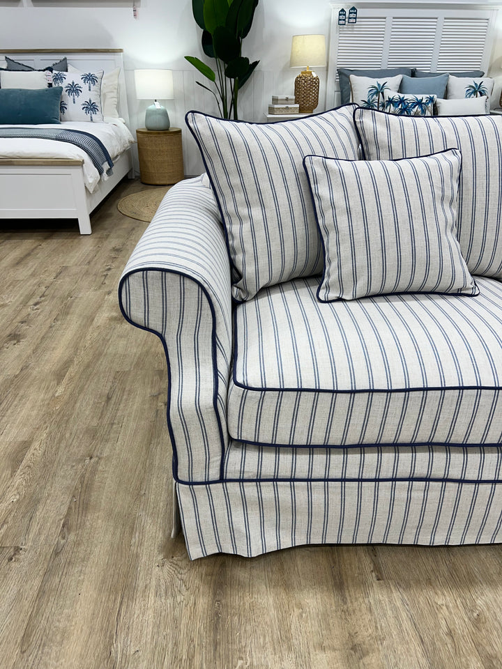 Ayla Hamptons 2 Seater Sofa Pinstripe