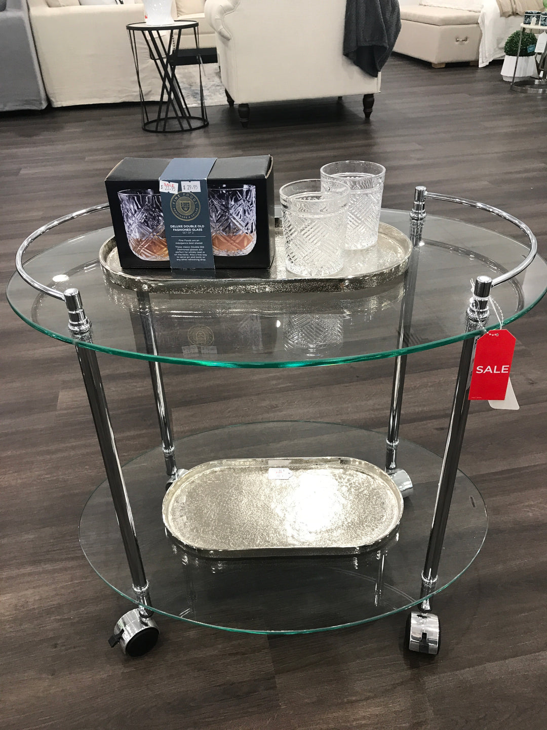 Wills Oval Bar Cart