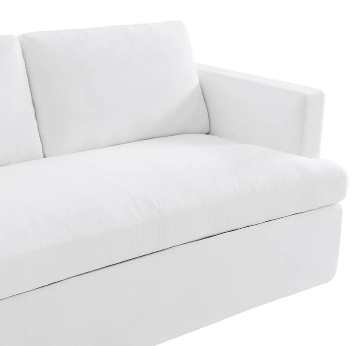 Manhattan 2 Seater Sofa White Linen