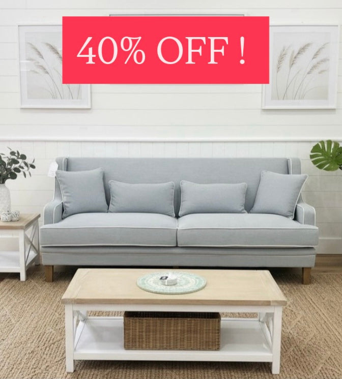 Bondi Hamptons 3 Seater Sofa Duck Egg