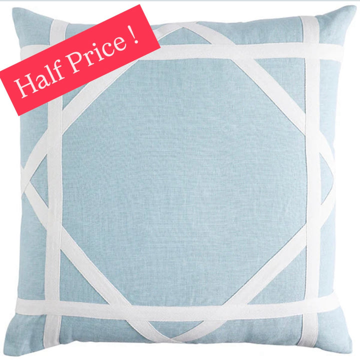 Linen Newport Sky Blue Cushion